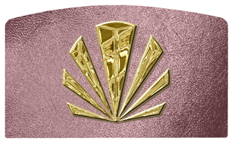 DACRO-602-GD-SH-OR Gold Sunburst Shimmer Orchid